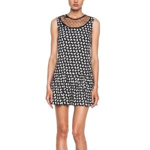 Red Valentino Bow Print Romper Black Neew - size: 40